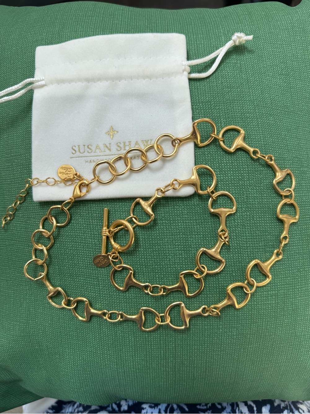 Susan Shaw Horse Bit Set- Necklace and Toggle Bracelet